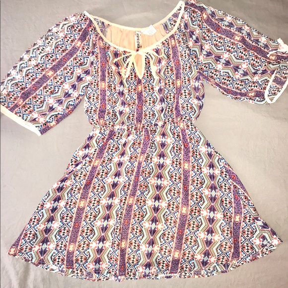 EUC Mimi Chica Tribal Boho Chic Clinch Waist SizeS - Picture 1 of 6